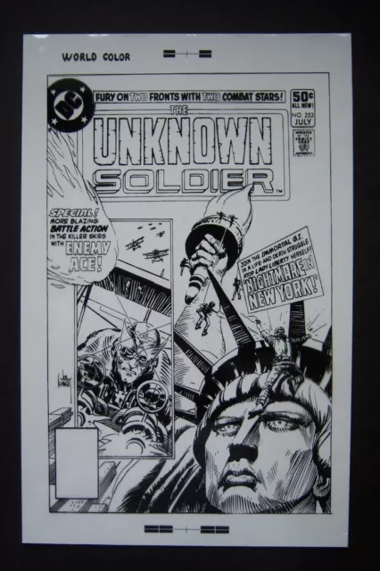 Original Production Art UNKNOWN SOLDIER #253 cover, JOE KUBERT art
