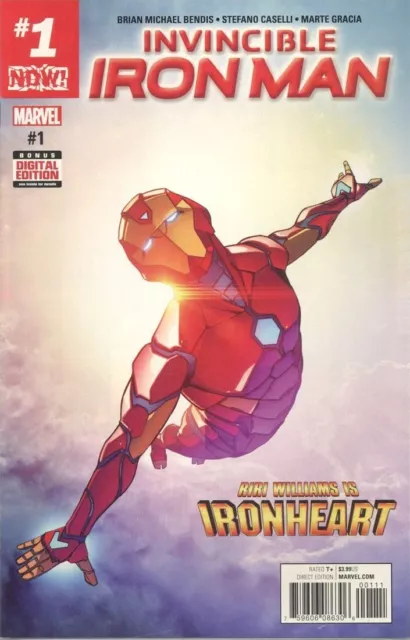 INVINCIBLE IRON MAN #1 RIRI WILLIAMS IRONHEART MARVEL COMICS 2017 120722 xs2