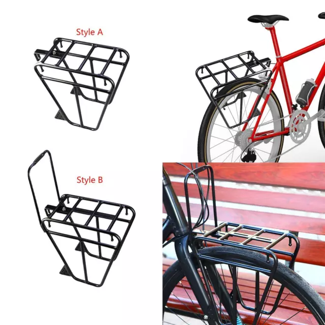 Bike Front Rack Carrier Bicycle Front Fork Rack for Touring Riding Road Bike