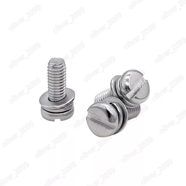 Lavatrice a molla piatta a fessura in acciaio inox 304 SEMS vite M2 M2,5 M3 M4