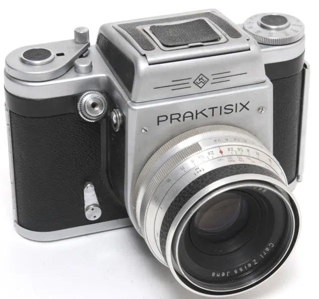 KW Praktisix 120 film camera 6x6 SLR medium format w.Tessar 2.8/80mm NOTTESTED