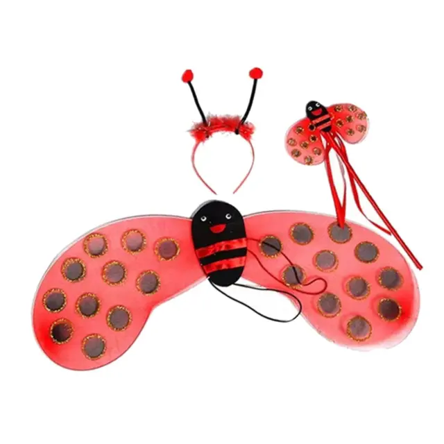 Costume da coccinella per bambine. Vesti la fascia per capelli con di