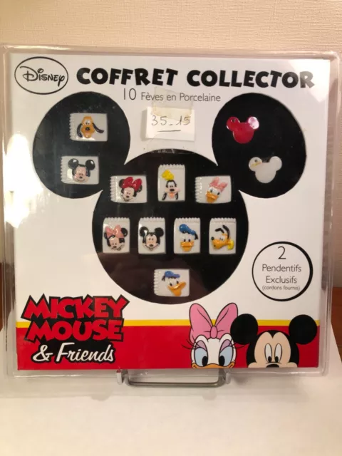 Coffret 12 Feves Mickey & Friends Dont 2 Fèves Pendentifs Exclusifs  2015 - R/V