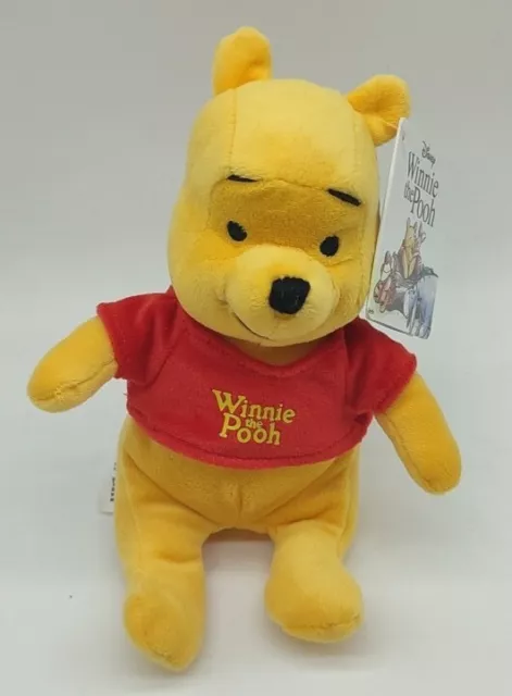 Disney Baby Winnie Pooh Teddybär Plüsch Kuscheltier Stofftier Beanie ca 20cm Neu