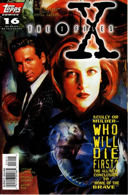 The X-Files #16 Direct Sales Edition Nm+ First Print 1995 Topps Comics