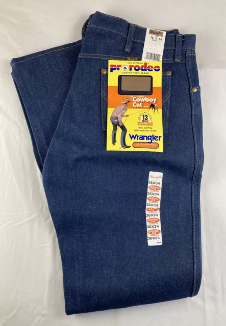 WRANGLER COWBOY CUT Original Fit Jeans Pro Rodeo Competition Mens 36 x ...