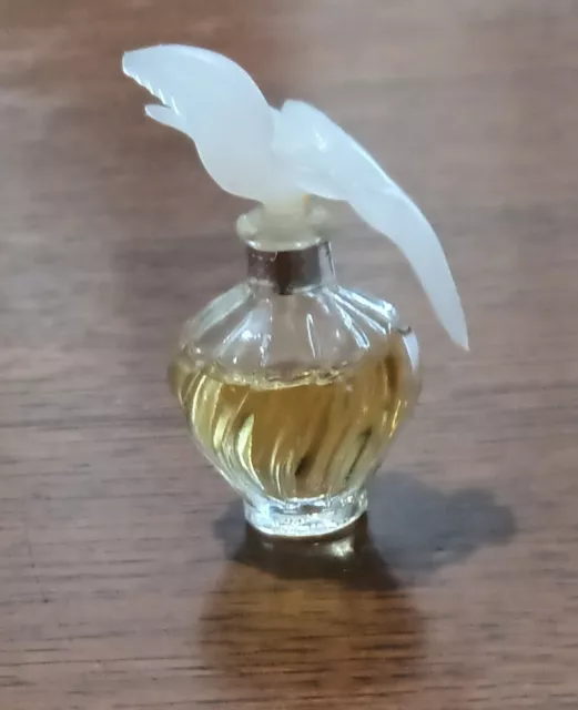 Vtg L'air du Temps Nina Ricci Perfume Mini Travel Double Dove