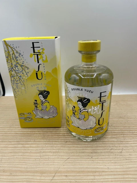 1 bouteille de gin etsu japon double yuzu 43° 70 cl