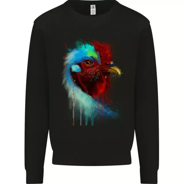 A Chicken Watercolour Mens Sweatshirt Jumper