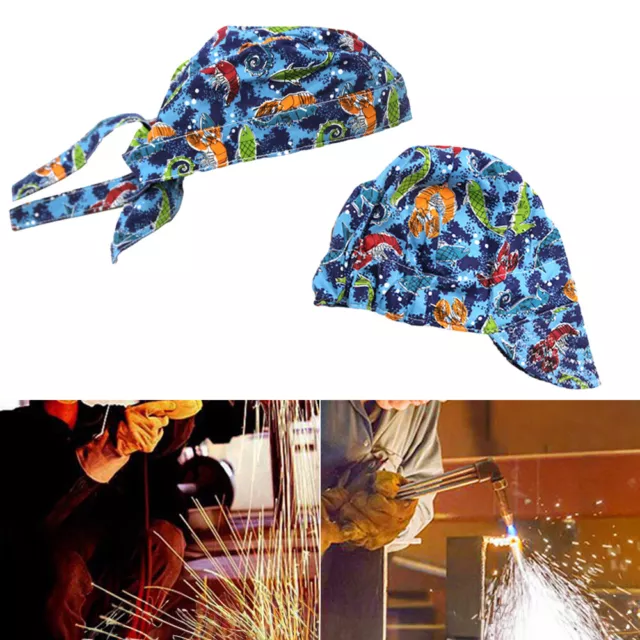 Welding Welder Protective Hat Caps Scarf Welder Flame Retardant Cotton Helmet*1