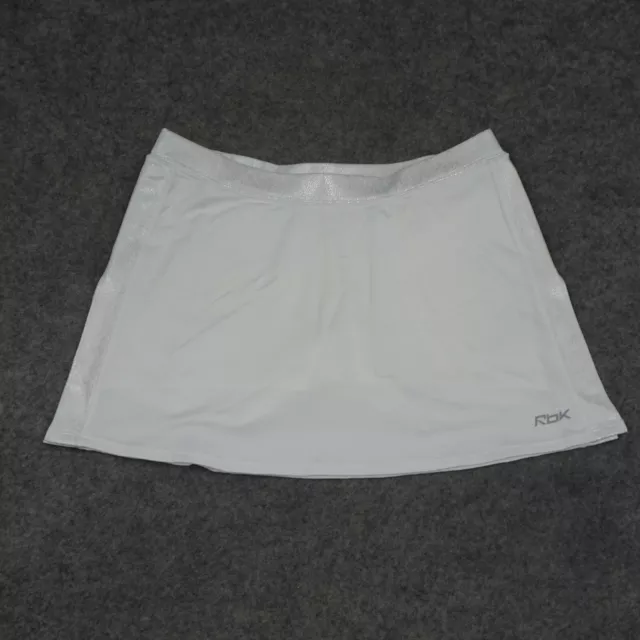 Reebok Skirt Womens Medium M White Tennis Athletic Activewear Skort