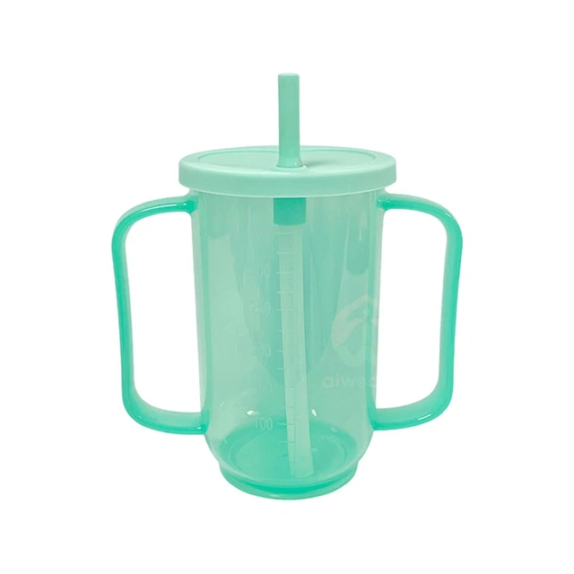 Adult Sippy Cups for Elderly Patient Healthcare Spill-Proof Feeding Beaker Cup 3