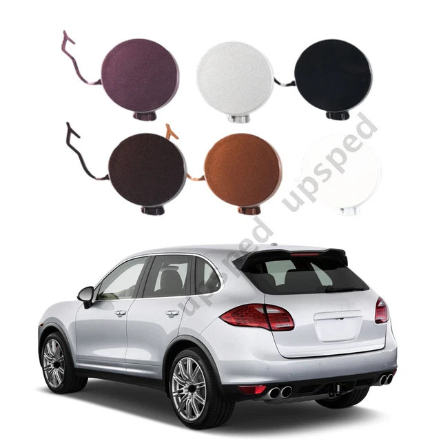 Goholy Car Front Bumper Tow Hook Cover Compatible With Porsche Cayenne 2011 2012 2013 2014 Trailer Cover Cap ‎95850515600 Small Lid Towing Eye Cap - View #7