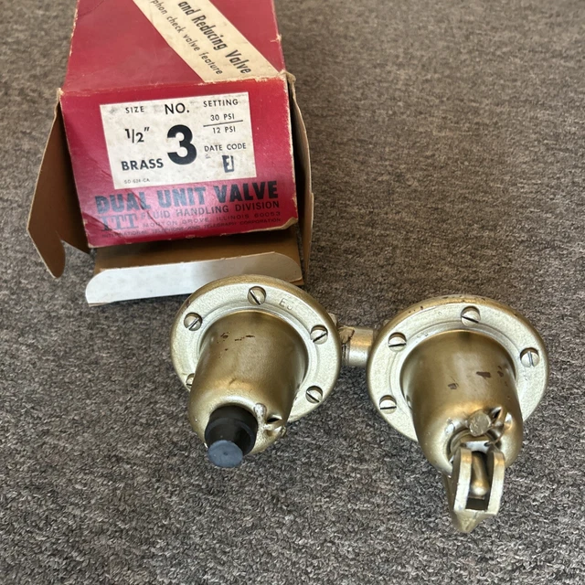 NOS Bell & Gossett Pressure Reducing Valve & Relief Valve 1/2" - NO.3 (1/2”)
