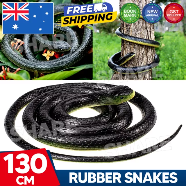 Garden Rubber Snakes Realistic Trick Toy Simulation Snake Whimsy Joke Scary Gift