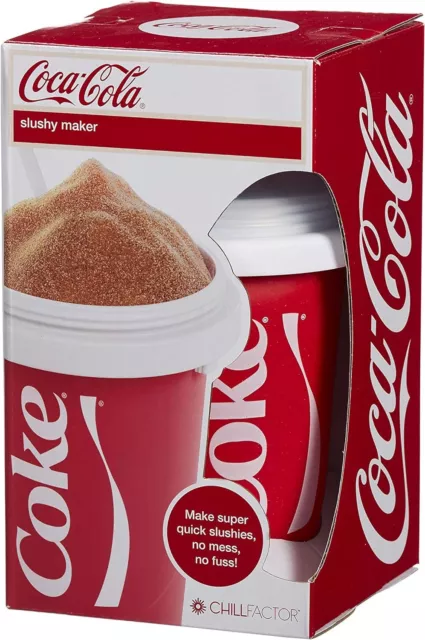 ChillFactor Coca Cola slushy maker - Reusable slushy maker cup, homemade slushie