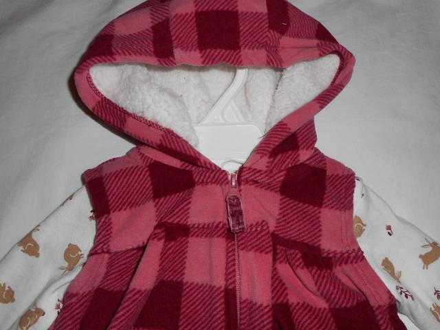 Carters 3-Piece Baby Girl Outfit - Infant Size 6 Months - New 3