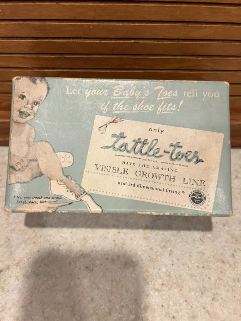 *Vintage Tattle-Toes Baby Shoes in original box