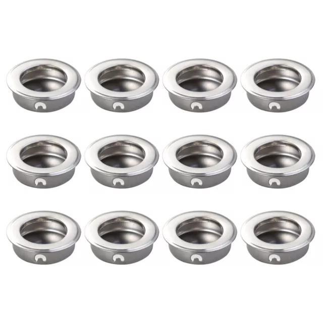 12 Pcs Stainless Door Handle Drawer Sliding Cupboard Handles Steel Cabinet Barn