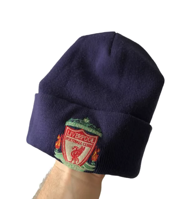 Vintage Liverpool Beanie Made In UK Hat Football Rare One Size