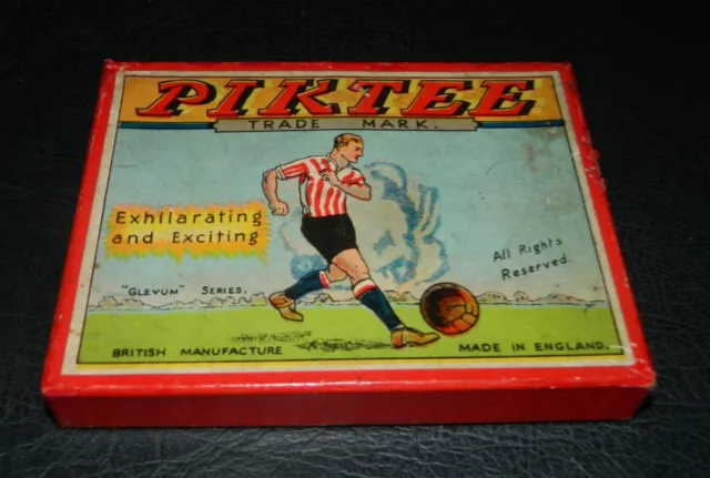 Rare Vintage Glevum Games Piktee Football Card Game Complete