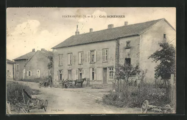 CPA Bertrambois, Café Scherrer