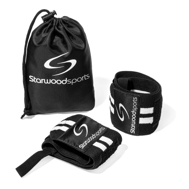 Power Weight Lifting Wrist Wraps Gym Training Straps Hand Bar Support Gloves Set
