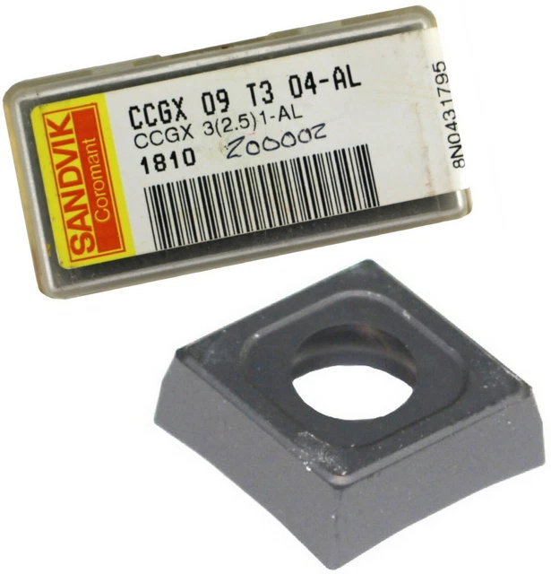 SANDVIK Coromant CCGX 09 T3 04-AL Inserto di tornitura fresatura 3 (2.5) 1-AL