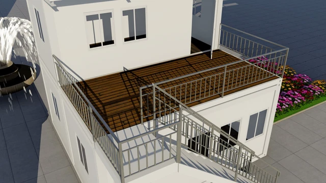 Container Houses  Steel & Fiberboard