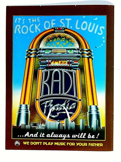 RAD RADIO St Louis Mo Vintage Regional 1976 Original Print Ad 8.5 x 11"