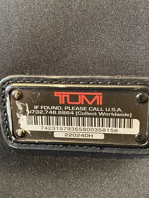 Tumi 22024DH Black Ballistic Nylon Rolling Wheeled 24" Suitcase Luggage Alpha 19