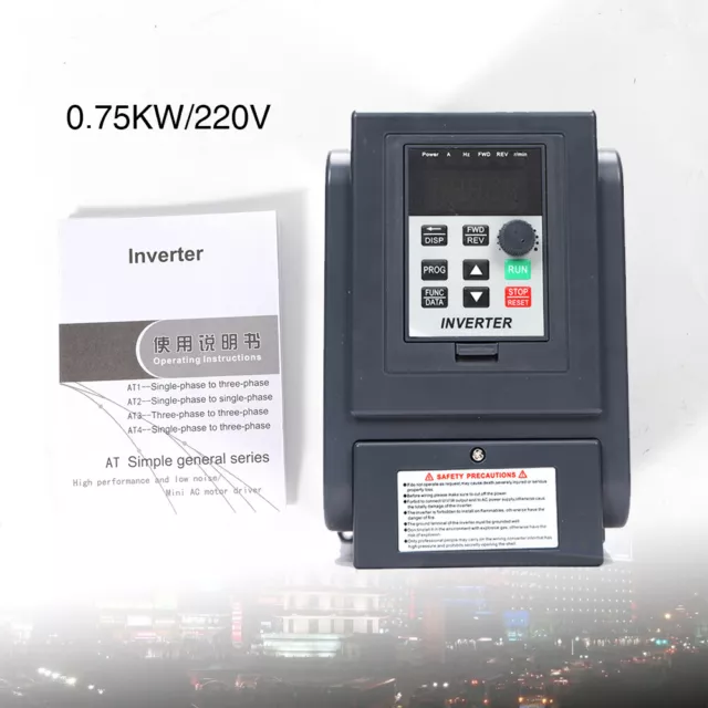 750W AC 220V Single Phase Frequency Converter Variable Frequency Drive Inverter