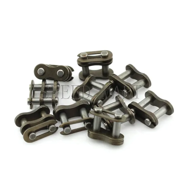 10 PCS 04C-1 Chain Connector 6.35mm Pitch for #25 Roller Sprocket Chain