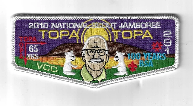 OA 291 Topa-Topa 2010 National Scout Jamboree Flap WHT Bdr. [MK-3461]