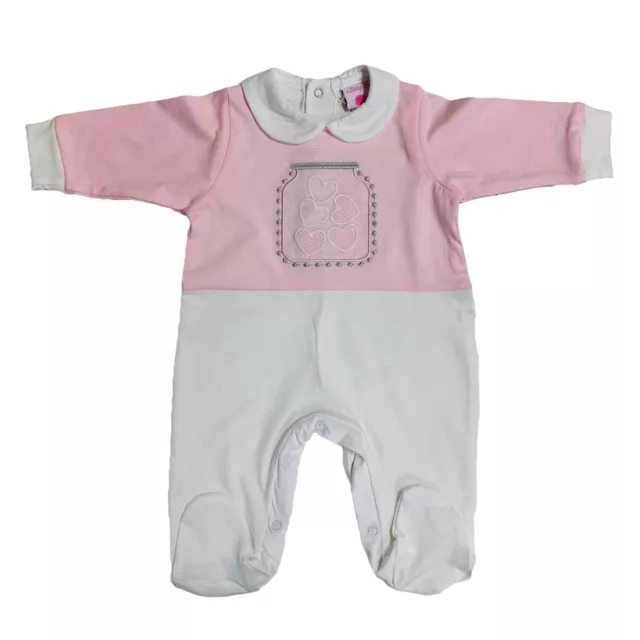 Tutina body neonata in jersey cotone i Batuffolini tuta body bimba 2640