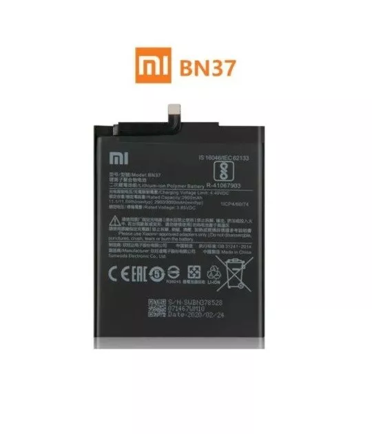 Batterie Interne Xiaomi BN 37 Pour Le Xiaomi Redmi 6 / Redmi 6 A