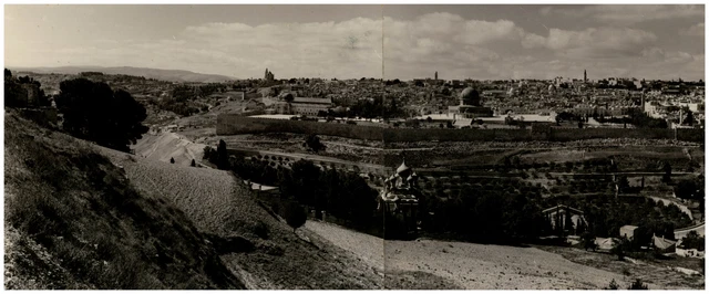 Tirage Argentique Vintage Palestine Jérusalem - Année Circa 1944 - Format 8,5x13,5 Cm