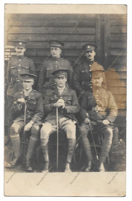 WW1 PHOTO BEDFORDSHIRE Regiment soldiers Officers NCOs, A Coy Orderly ...