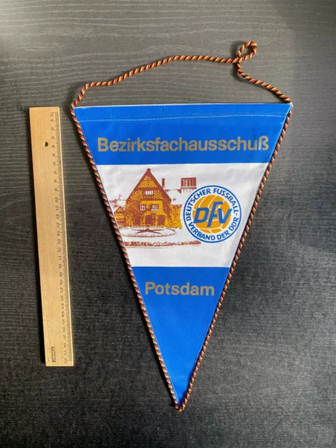 Muy Grande Banderín Bfa Potsdam - Dfv Der DDR - Bezirksfachausschuß Fútbol