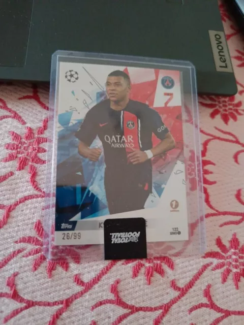 Card Topps Total Football game Kylian Mbappe PSG - Parallel #26/99#