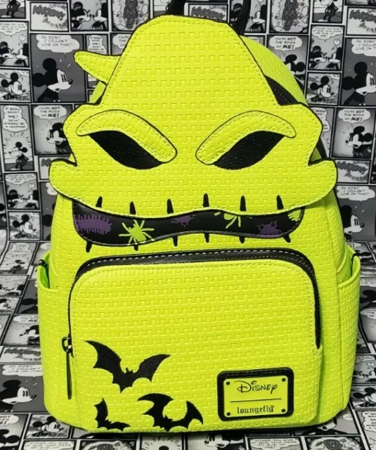 Oogie Boogie Loungefly Mini Backpack Disney Parks Nightmare Glow In The  Dark NWT