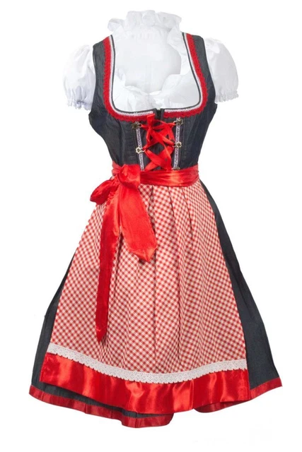 Jeans Denim dirndl dress Authentic Embroidered Dirndl 3pcs dirndl vintage dress