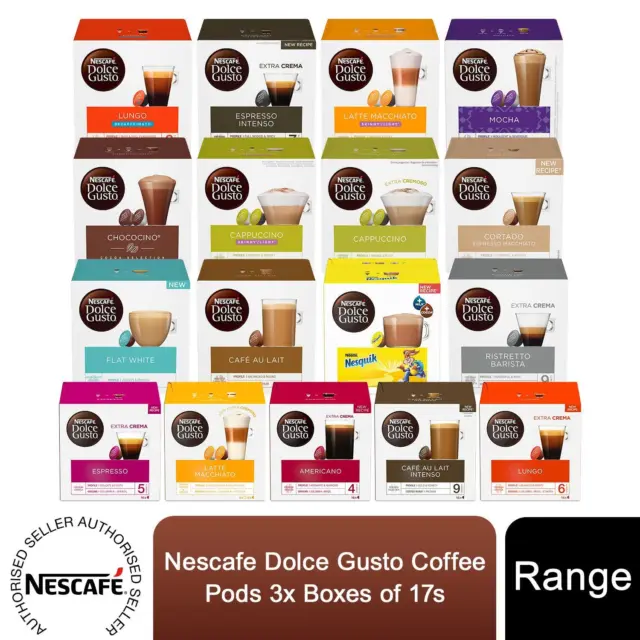 Nescafe Dolce Gusto Coffee Pods 3 Boxes (48 drinks)