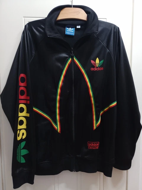 JACKET JAMAICA RASTA Vintage Chile 62 Track Jacket Adidas Giacca