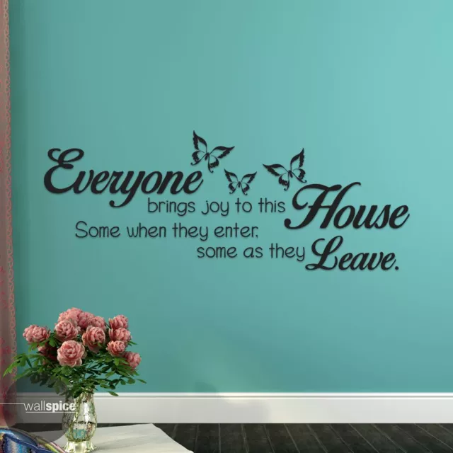 Everyone Brings Joy To This House Vinyl Wall Decal Sticker