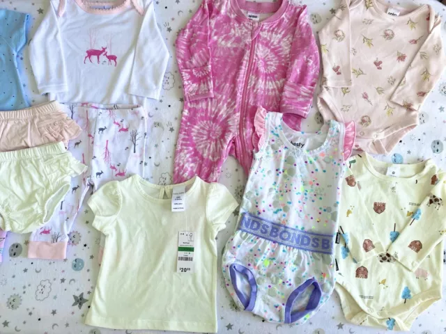 Baby Girls Bundle Size 000 0-3 Months *All Items Brand New* 13 Items In Total 3