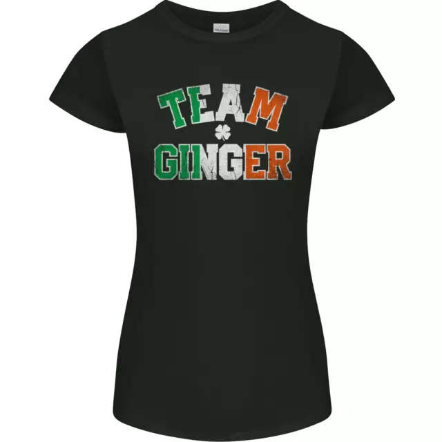 St Patricks Day Team Ginger Funny Irish Womens Petite Cut T-Shirt