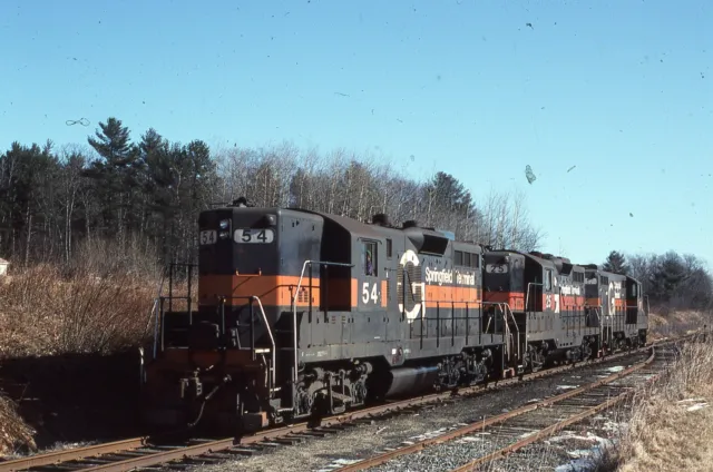 Original Train Slide Springfield Terminal  GP-9 #54 02/1991 Hardings ME