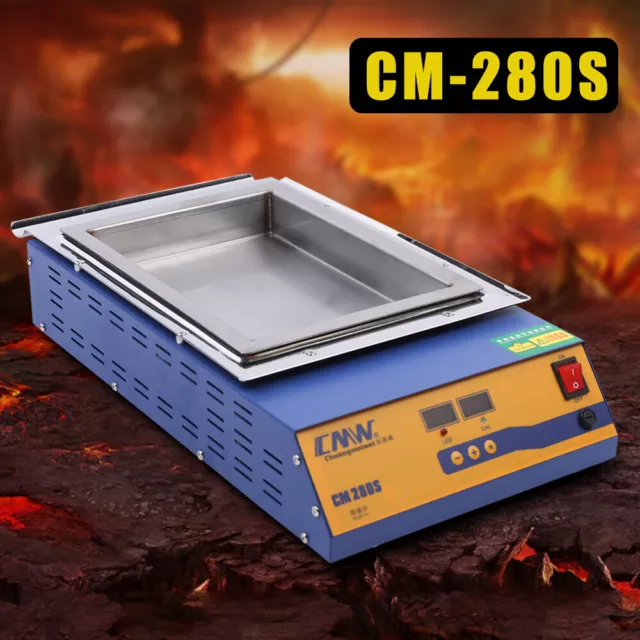 CM-280S Lead-Free Titanium Tin Pot Melting Tin Furnace 2000W Furnace PID Control