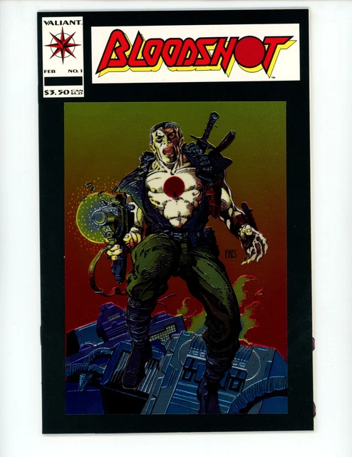 Bloodshot #1 1993 VF+ Chrome Cover Kevin VanHook Valiant Comic Book Comics